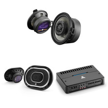 JL Audio RD400/4 Class D 4-Channel Full-Range Amplifier & C2-690tx
