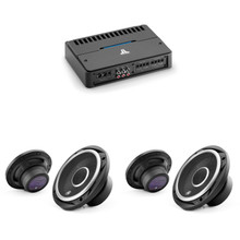 JL Audio RD400/4 Class D 4-Channel Full-Range Amplifier & C2-690tx