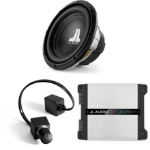 JL Audio 10W0v3-4 10-inch Sub, Single 4 Ω, Grill Bundle - Creative