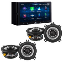 Alpine iLX-W670 Digital Multimedia Receiver & 2 Pairs Alpine S2