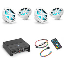 JL Audio XDM200/2 w/ (2) M3-770X-S-Gw-i RGB LED 7.7 Sport Grill