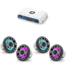 JL Audio MV400/4i w/ (2) M6-880X-S-Gmti-i, RGB LED, Gunmetal