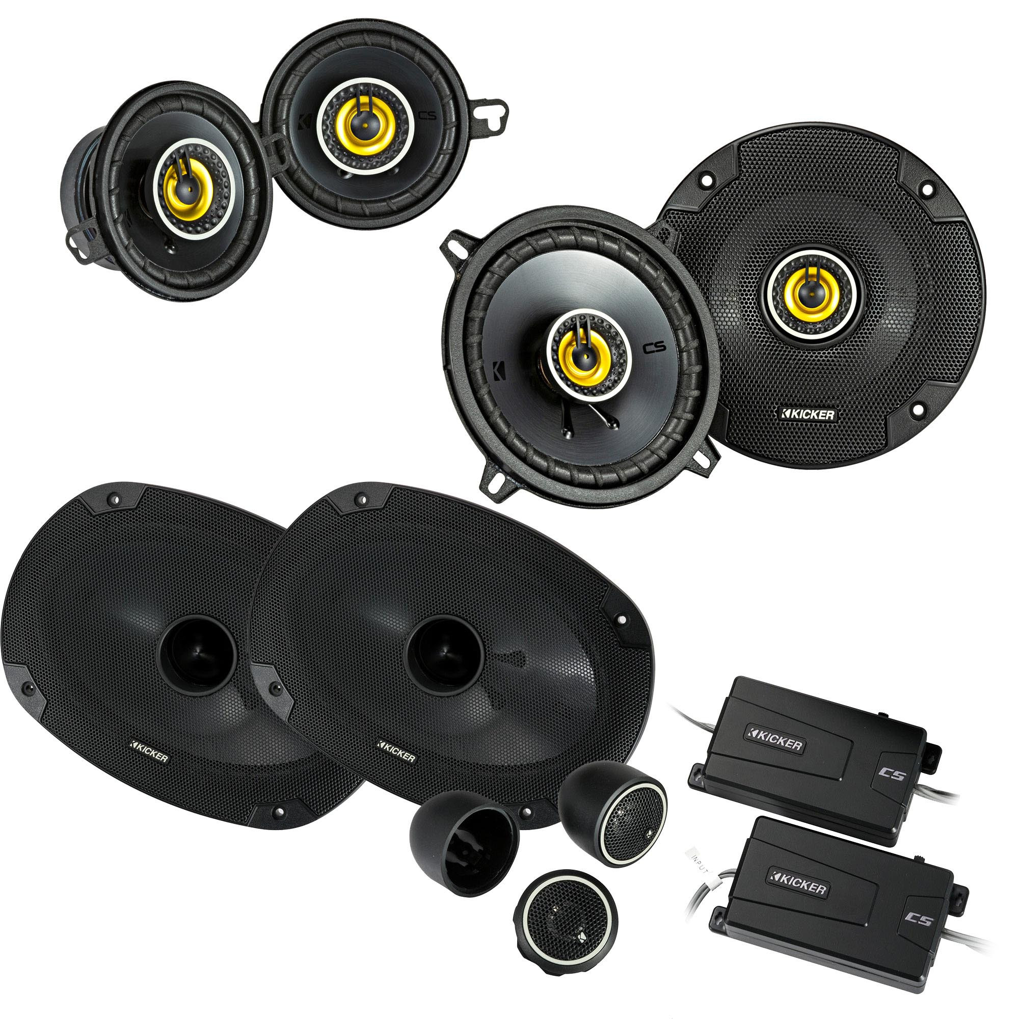 Kicker for Dodge Ram Truck 19942011 speaker bundle CS 6x9" component speakers, and CS 5.25