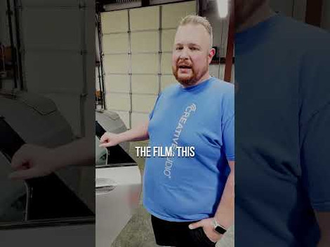 Bubbled Window Tint Removal at Creative Audio - Part 2