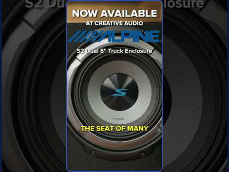The Alpine S2 Dual 8" Truck Enclosures are Now Available! | New at Creative Audio!