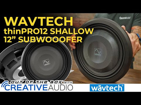 Wavtech thinPRO12 Shallow 12" Subwoofer Unboxing & Overview - Out of the Box