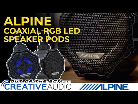 Alpine SPV-65RGB-CAN Coaxial RGB LED Speaker Pods Unboxing & Overview - Out of the Box