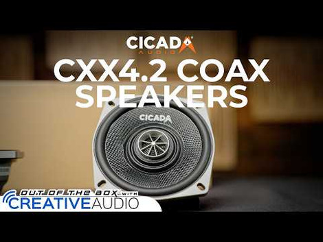 Cicada Audio CXX4.2 Coax Motorcycle Speakers | Product Overview