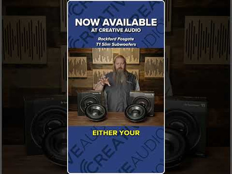 NEW Rockford Fosgate T1 Redesigned Slim Subwoofers | NEW at Creative Audio!