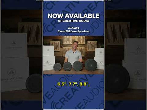 JL Audio Black Luxe Speakers NOW AVAILABLE! | NEW at Creative Audio!
