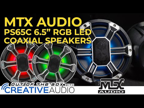MTX Audio PS65C 6.5" LED Coaxial Speakers Unboxing & Overview - Out of the Box