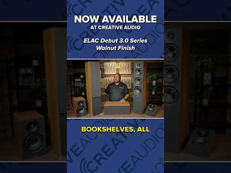 ELAC Debut 3.0 Home Speaker NOW AVAILABLE IN WALNUT FINISH! | New at Creative Audio