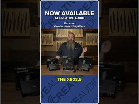 Kenwood NEW eXcelon Series Amplifiers! - NEW AT CREATIVE AUDIO! #kenwood #caraudio #amplifier