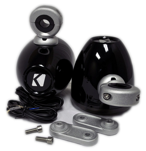 Kicker Black Mini Wake Tower Marine Enclosures with Kicker 4
