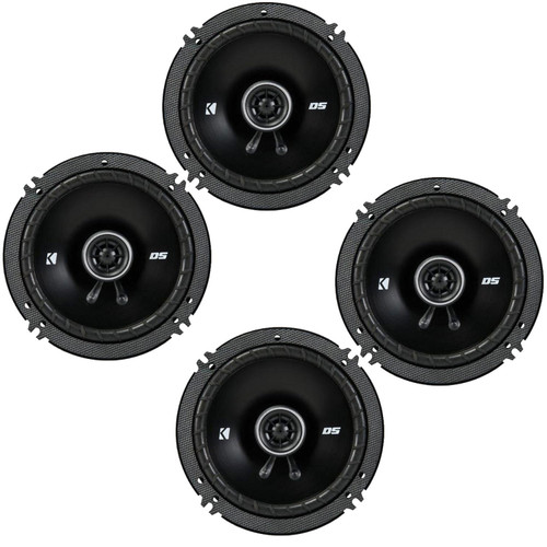 Kicker DSC650 6.5-Inch (160-165mm) Coaxial Speakers, 4-Ohm bundle