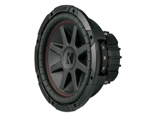 Kicker CVR10 CompVR 10-Inch (250mm) Subwoofer, 4-Ohm DVC Bundle