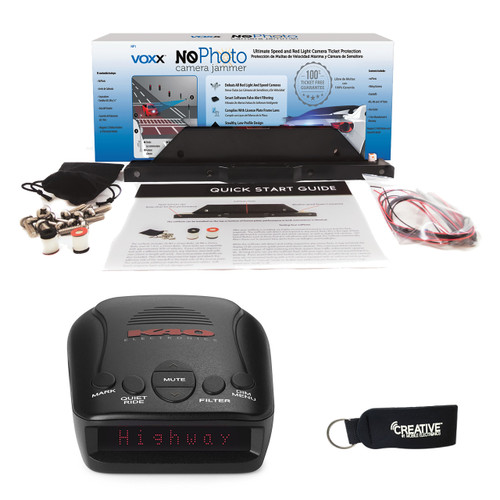 K40 RLS2 Portable Radar/Laser Detector w/GPS & Voxx NoPhoto NP1