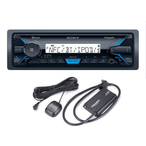 Sony DSX-M55BT Marine Receiver with Bluetooth and Sirius XM tuner bundle