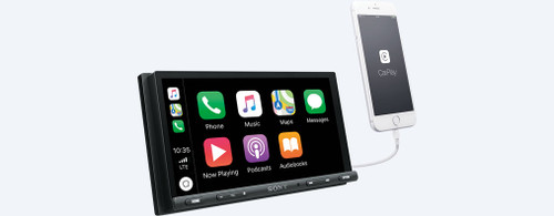 Sony XAV-AX5000 compatible with CarPlay / Android Auto Digital Media Receiver with Bluetooth