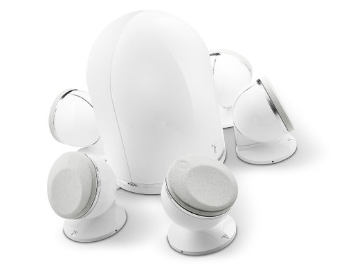 Focal DOME51P - Dôme 5.1 Home Theater Speaker System. 5 Polyglass Satellites & Dôme Sub - White