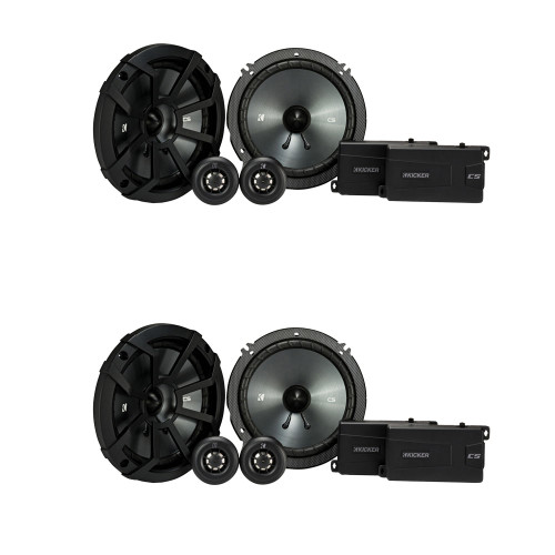 Kicker CSS65 6.5-INCH (160mm) COMPONENT SYSTEM WITH .75-INCH (20mm) TWEETER, Bundle