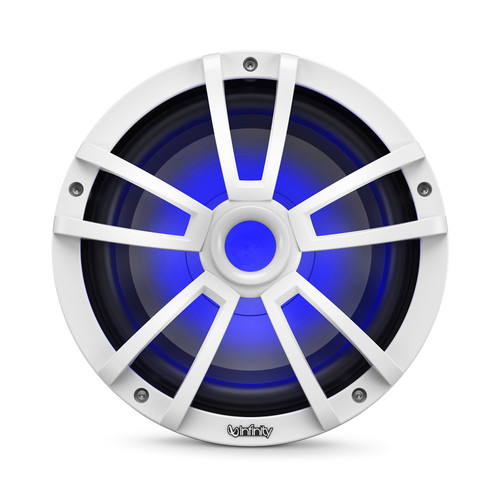 Infinity 1022MLW 10 Inch Marine RGB LED Subwoofer - White