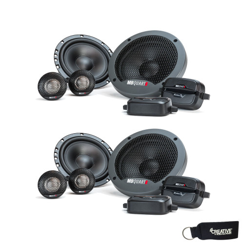 MB Quart - Two Pairs Of Formula  6.5 Inch 2-way Component Car Speakers - FSB216