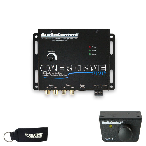 AudioControl OVERDRIVE PLUS 2 Channel Line Driver with Optional Level Control & ACR-1 Dash Remote