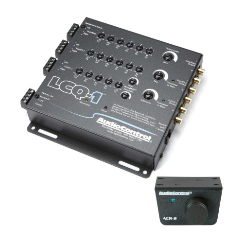 AudioControl LCQ-1 6 Channel Line Out Converter with EQ and Accubass, & ACR-2 Dash Remote