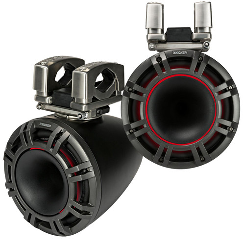 Kicker KMTC horn-loaded marine tower speakers Father&rsquo;s Day boat upgrade