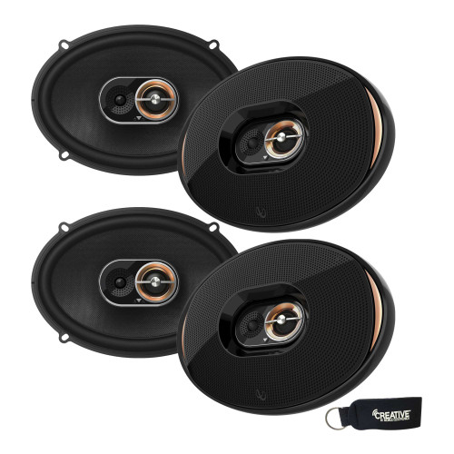 Infinity - Two Pairs Of KAPPA-93IX KAPPA 6X9 Inch three-way Coaxial Speakers