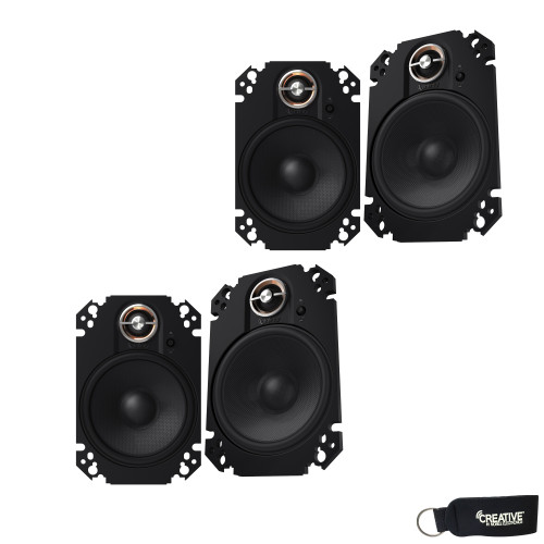 Infinity - Two Pairs Of KAPPA-64CFX KAPPA 4X6" Inch Two-Way Component Plate