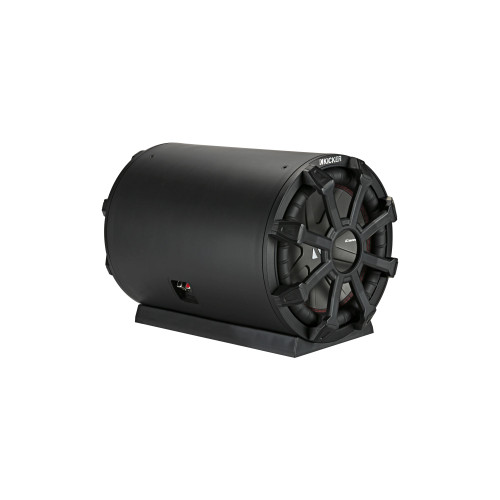 Kicker 46CWTB84 TB8 8-inch Loaded Weather-Proof Subwoofer Enclosure w/Passive Radiator - 4-Ohm, 300 Watt
