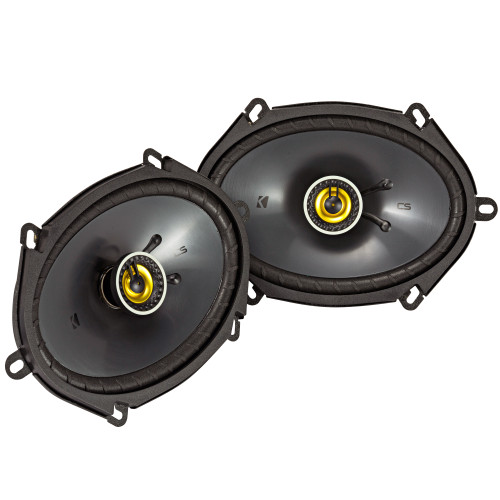 Kicker 46CSC684 CS-Series CSC68 6x8-Inch (160x200mm) Coaxial Speakers, 4-Ohm (Pair)