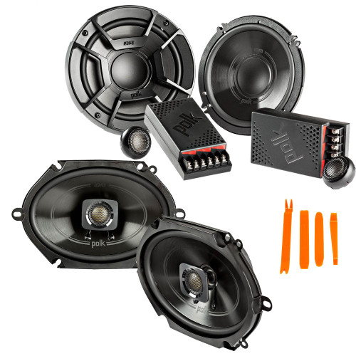 Polk Audio - A Pair Of DB6502 6.5" Components and A Pair Of DB572 5x7" Coax Speakers - Bundle Includes 2 Pair