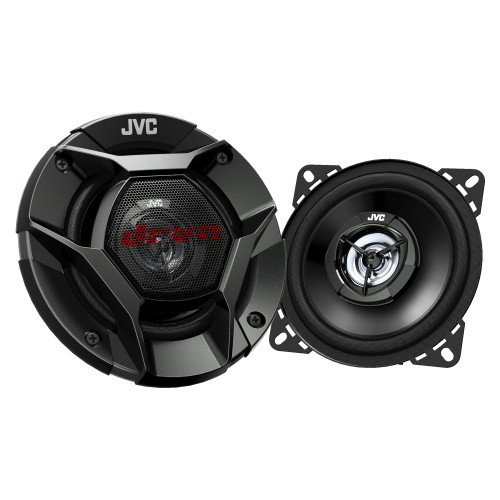 JVC 4" DRVN CS-DR421 220W Peak (35W RMS) 4" 2-way DRVN Series Coaxial Factory Upgrade Car Speakers (Pair)