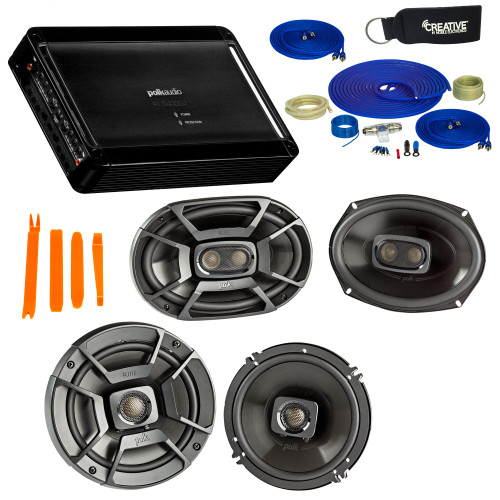 Polk Audio For Dodge Ram '94-2011 - A Pair Of DB652 6.5"s, A Pair Of DB692 6x9"s , PA D4000.4 Amp & Wire Kit