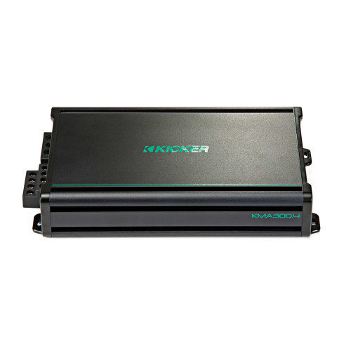 Kicker KMA300.4 4x75 Watt 4-Channel Weather-Resistant Marine Grade Full-Range Amplifier - Used Very Good