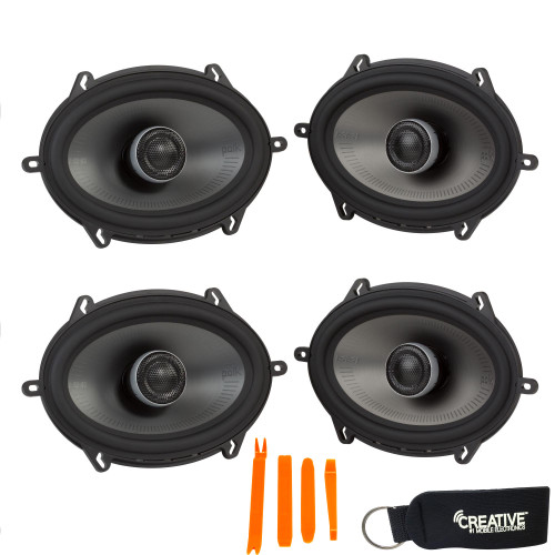Polk MM572 5x7" Coaxial Speakers Bundle Includes 2 Pair with Marine and Powersports Certification
