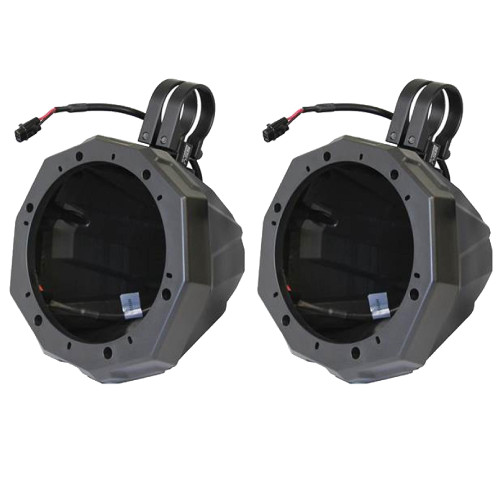 SSV Works US2-C65U-185 Universal Cage Mount 6.5” Speaker Enclosures With 1.85" Roll Bar Clamps