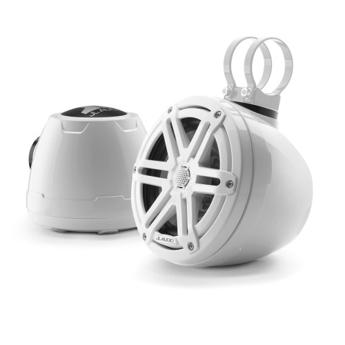 JL Audio M3-VeX 6.5" Enclosed Speaker System for Marine & Powersports, Gloss White - M3-650VEX-Gw-S-Gw