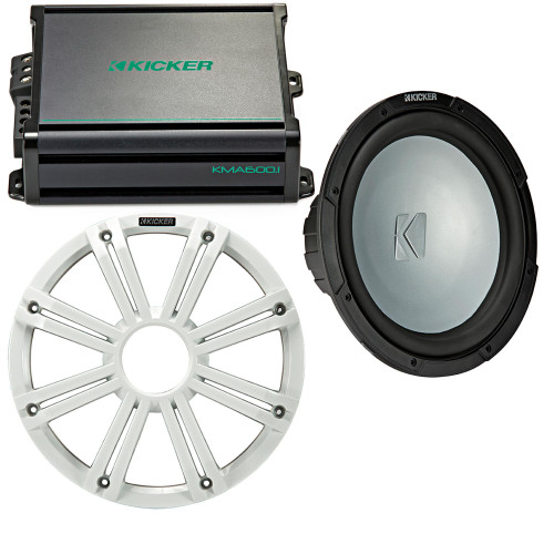 Two 12 Inch LED Marine Subwoofers in 