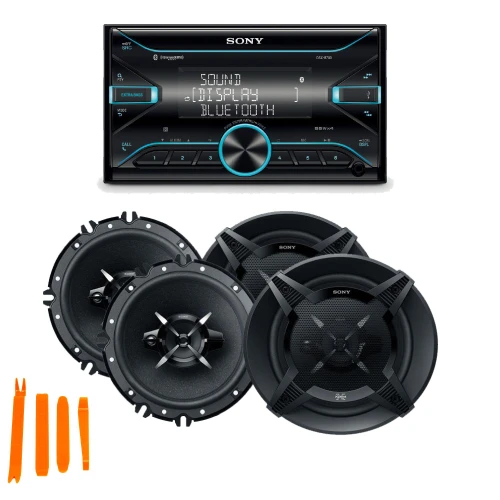 Sony DSX-B700 Bluetooth Media Receiver with Two Pairs Of XS-FB1630 6.5" Speakers