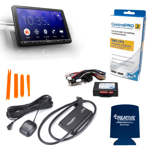 Sony XAV-AX8000 8.95" Bluetooth Media Receiver with SiriusXM Satellite Radio Kit, Steering Wheel Interface