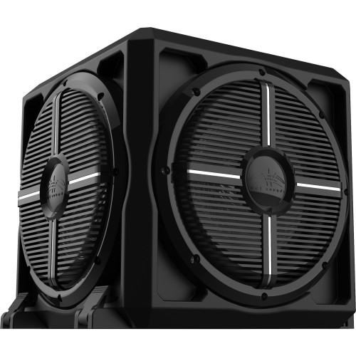 Wet Sounds REVO-12-PSE-XWB Enclosure with a REVO 12" High Power Subwoofer, A 12" Passive Radiator & XW Black Grilles