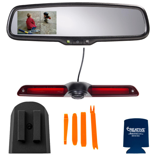 Sprinter Van ADVGENM2S Rear View Video Mirror with Auto Dimming 3.3" Camera Display and Brake Light Camera