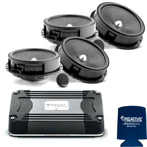 Focal Kit For Golf 6/Bora/Jetta MK6 09-14 - Includes Two Pairs Of IS165VW Component 6.5" Speakers & FDS4.350 Amplifier