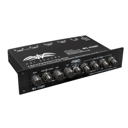 Wet Sounds WS-420BT 4-Band Parametric EQ with Bluetooth Three Zone Control