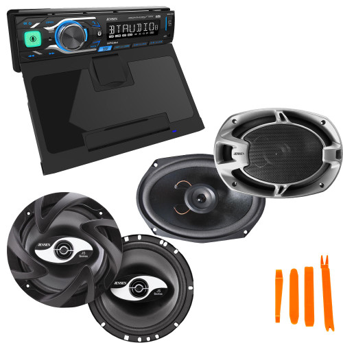 Jensen MPQ914 Single Din Media Receiver & 1 pair of Jensen JS265 6.5" & 1 pair of Jensen JS692 6 6x9" speakers