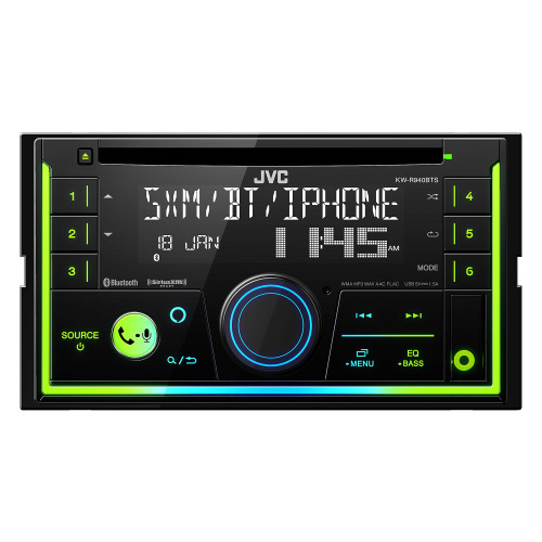 JVC KW-R940BTS 2-Din CD Receiver compatible with SXV300 SiriusXM